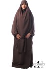 Half jilbab with skirt Microfiber Royal