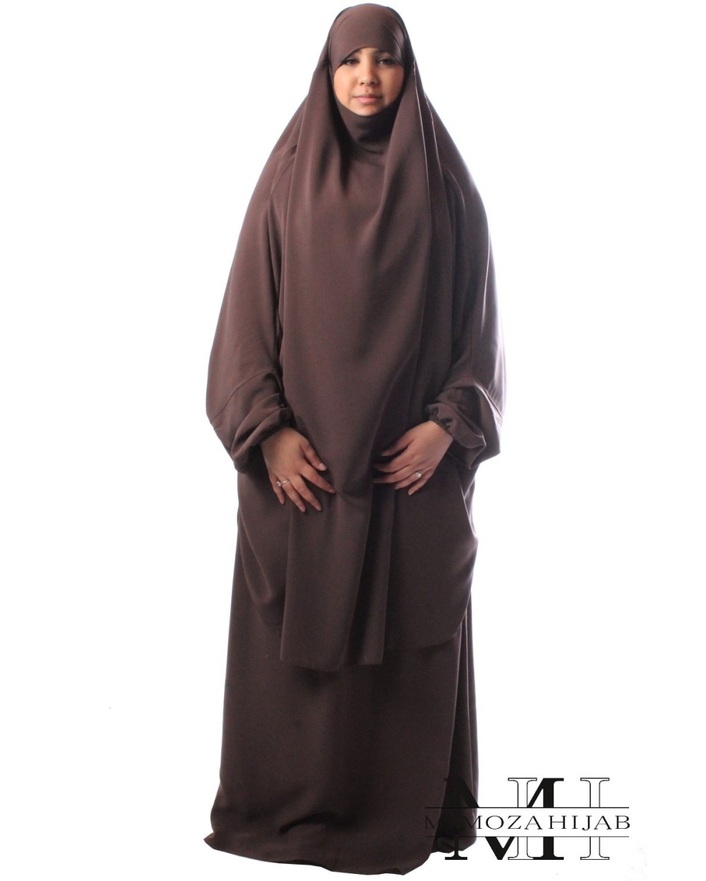 Half jilbab with skirt Microfiber Royal