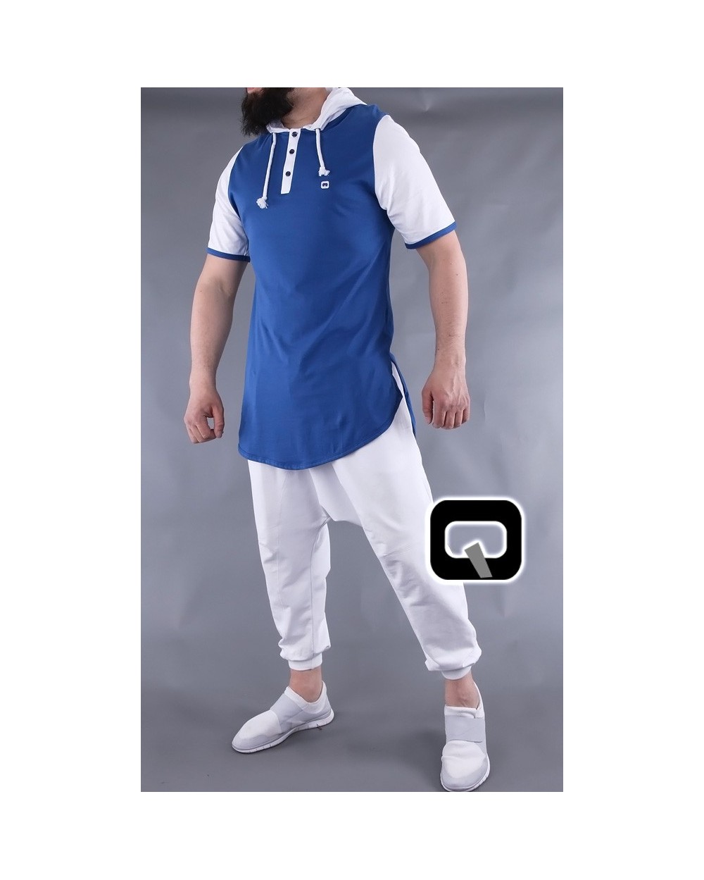 tee shirt capuche qaba'il manches courts