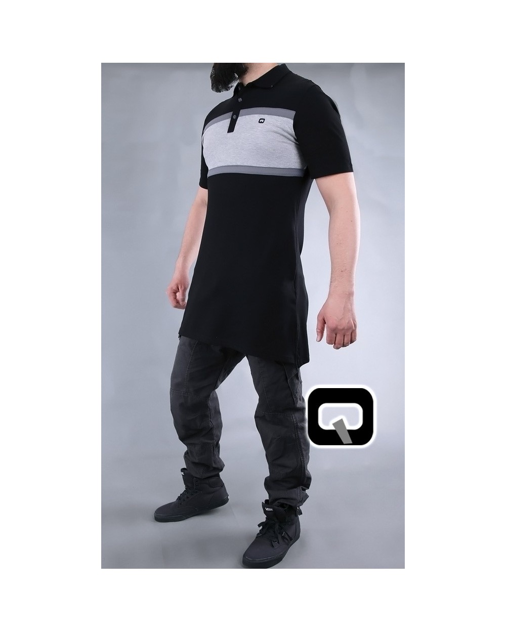 Qaba'il three-color polo shirt