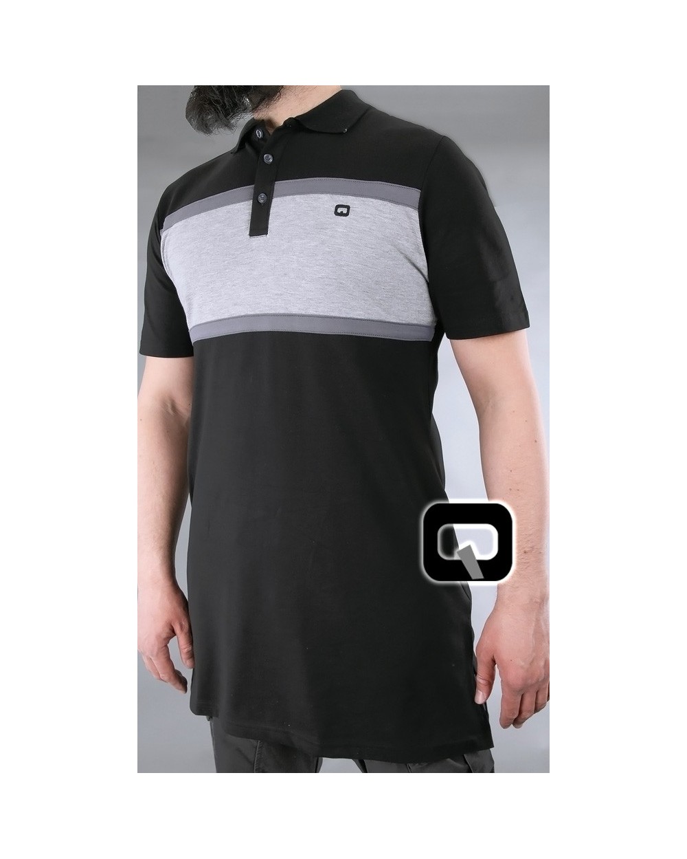 Qaba'il three-color polo shirt
