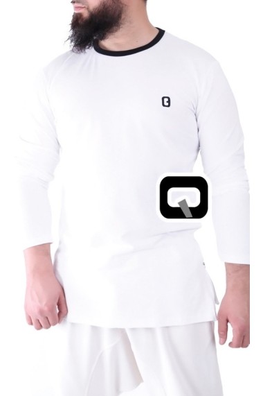 T-shirt simple qaba'il manches longues