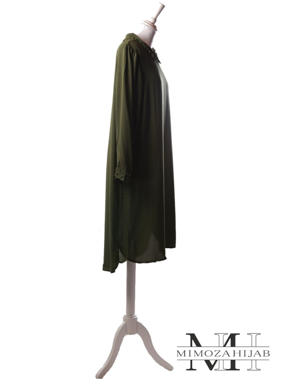 Tunic long collar claudine beaded