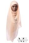 Hijab mousseline carré Nissa 150cm
