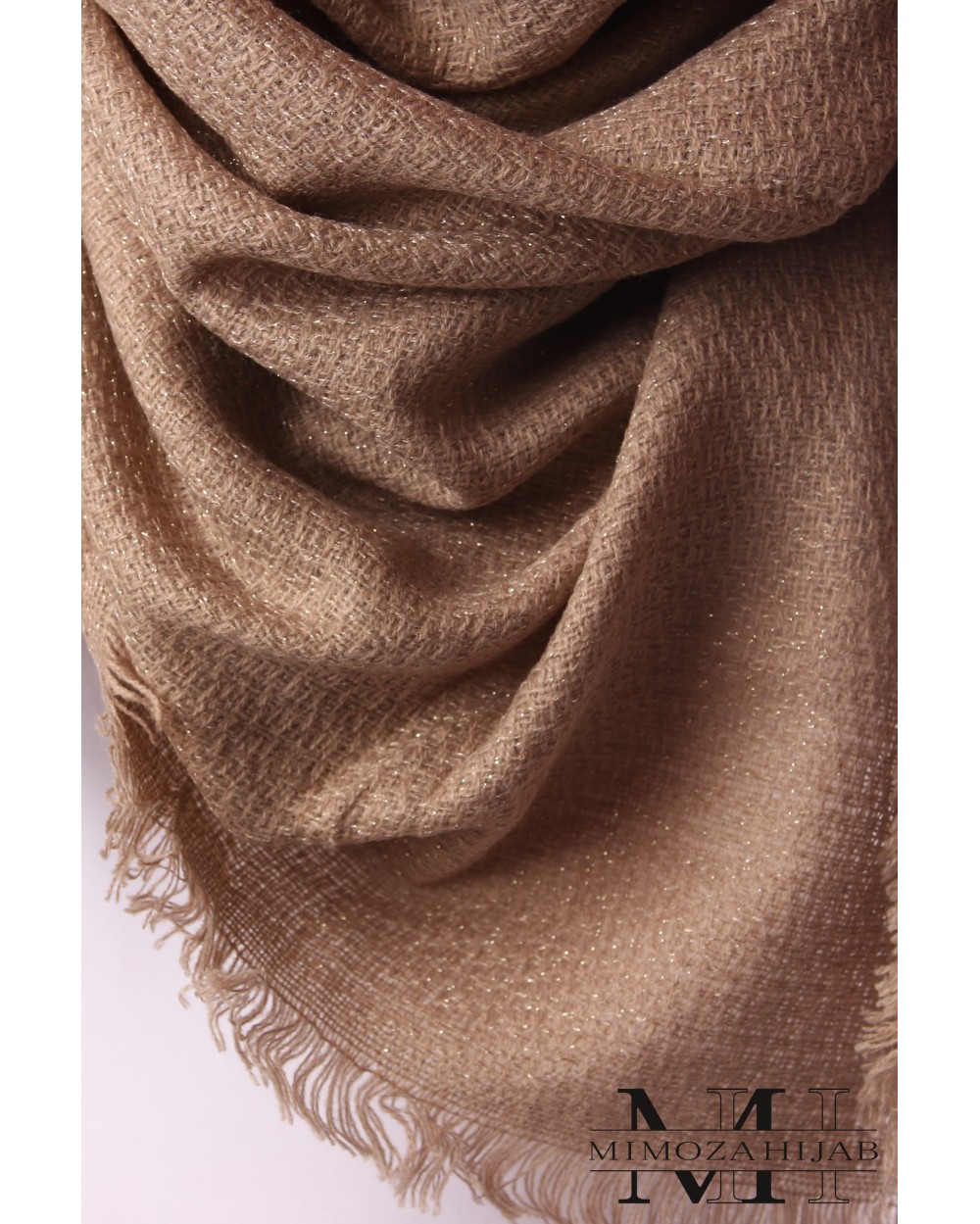 Maxi Cozy Scarf with metallic filament