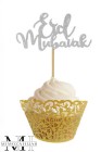 10 Piques Eid Moubarak pour Cupcakes et patisserie