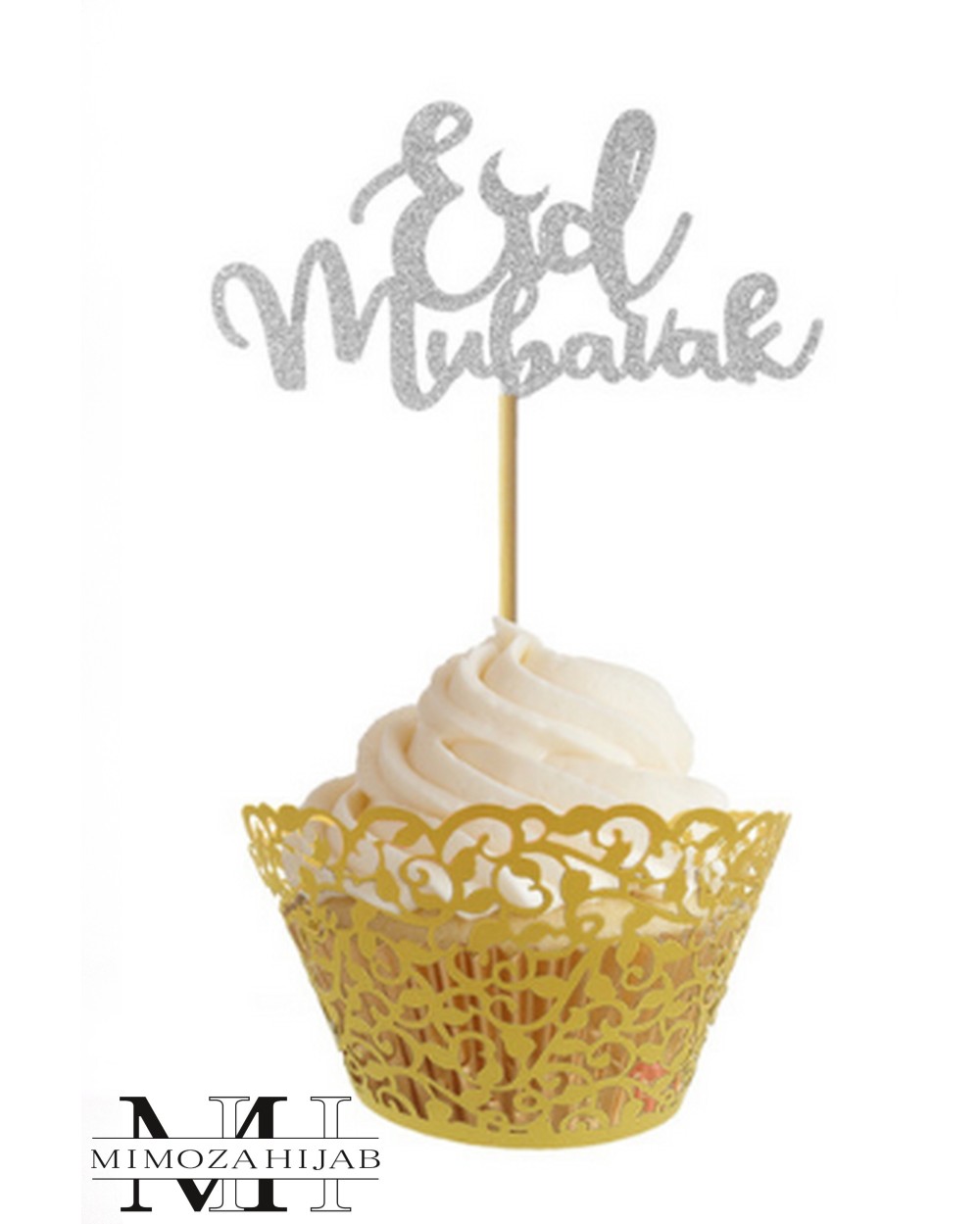 10 Piques Eid Moubarak pour Cupcakes et patisserie