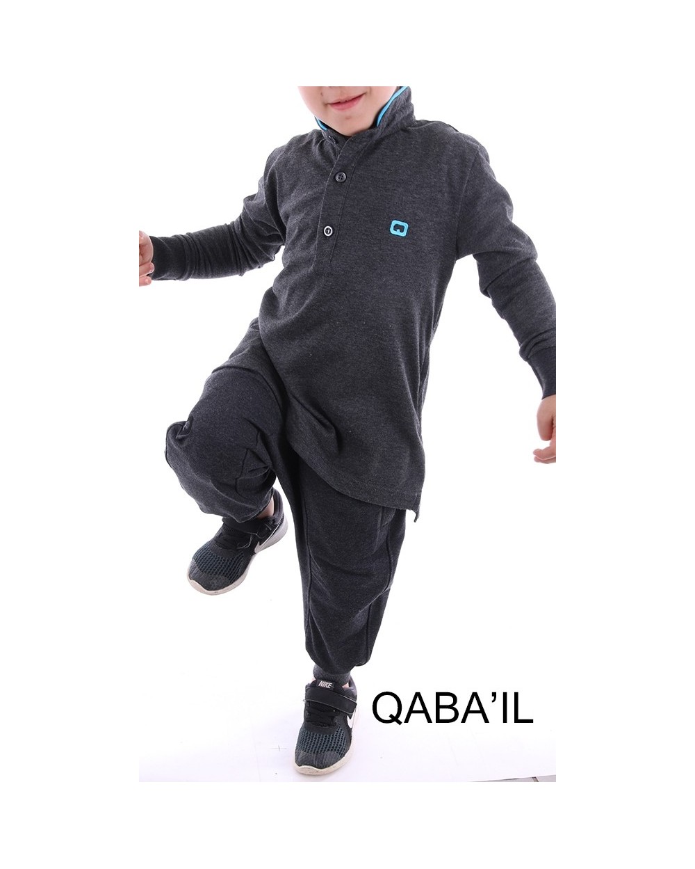 Energy Qaba'il kid long sleeve polo