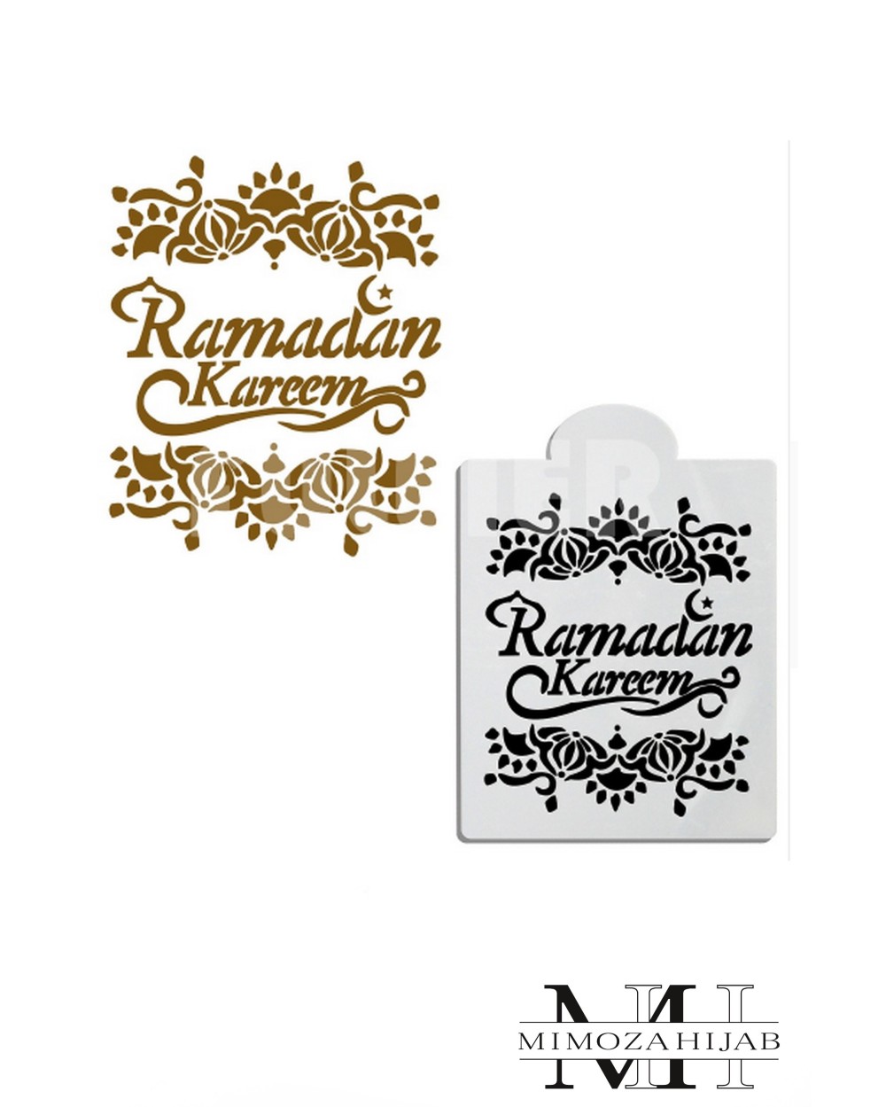 Stencil for Ramadan Kareem special cakes