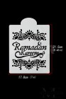 Stencil for Ramadan Kareem special cakes