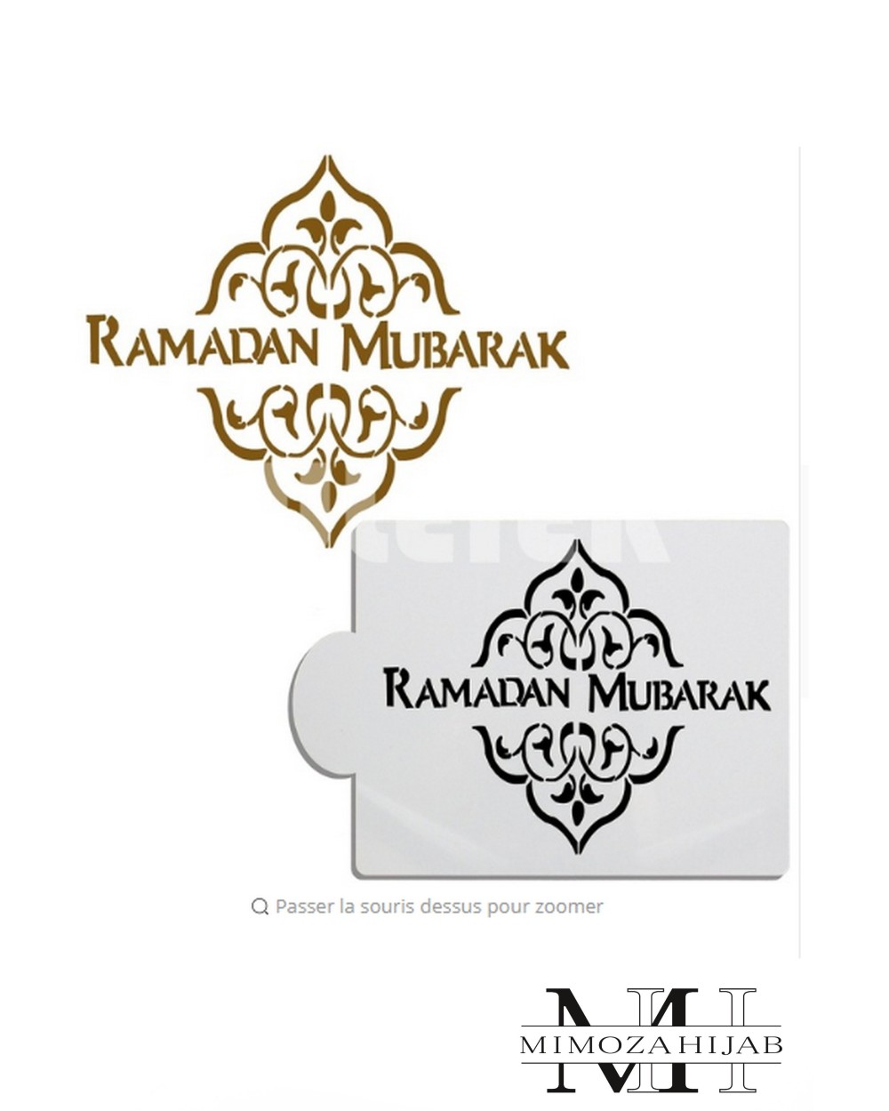 Ramadan Mubarak stencil