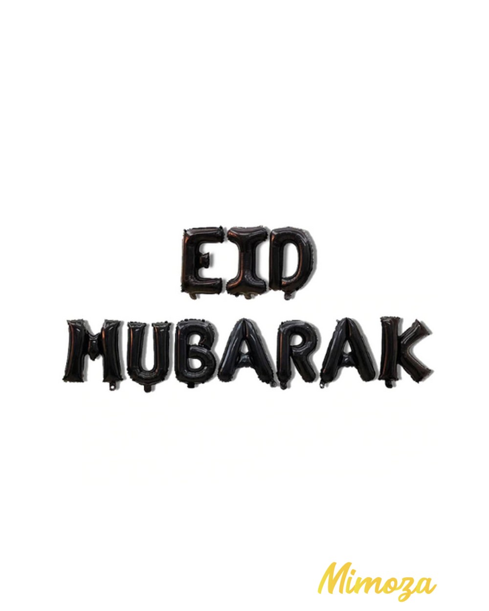Eid mubarak air balloon or black helium