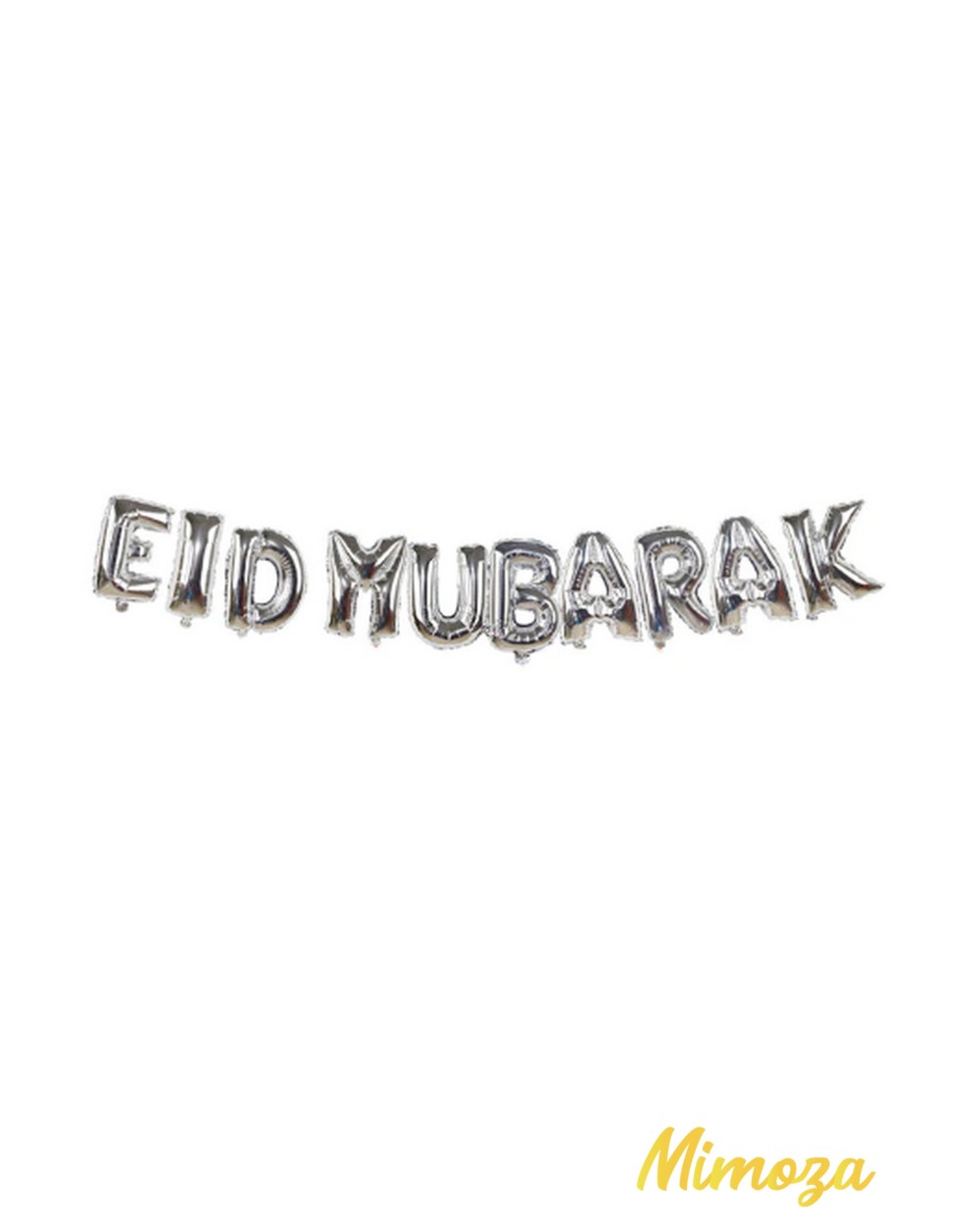 Eid Mubarak decoration in pink metallic inflatable balloons