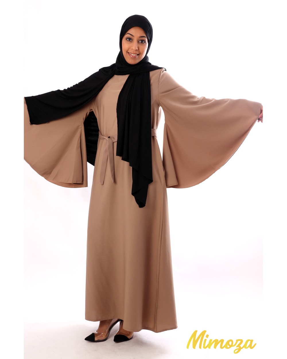 Abaya nidha avec manches cloches