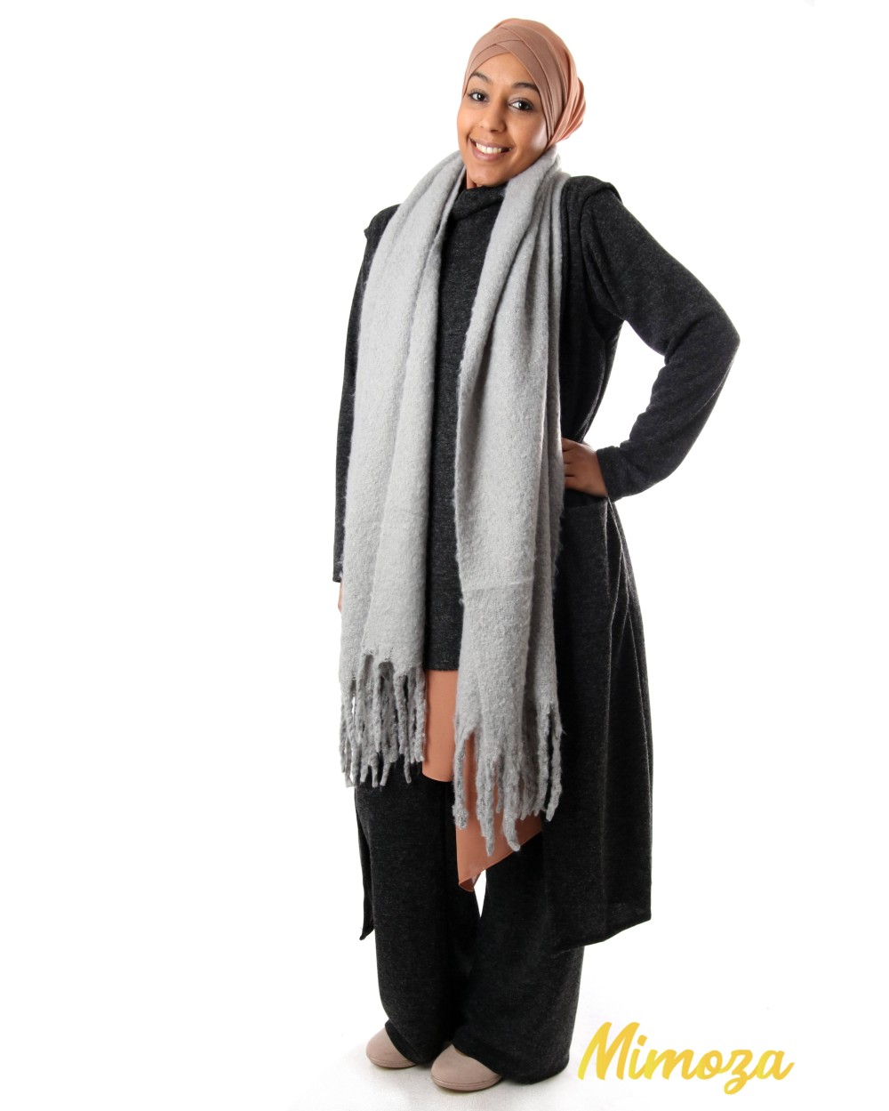 Echarpe avec franges Clearance