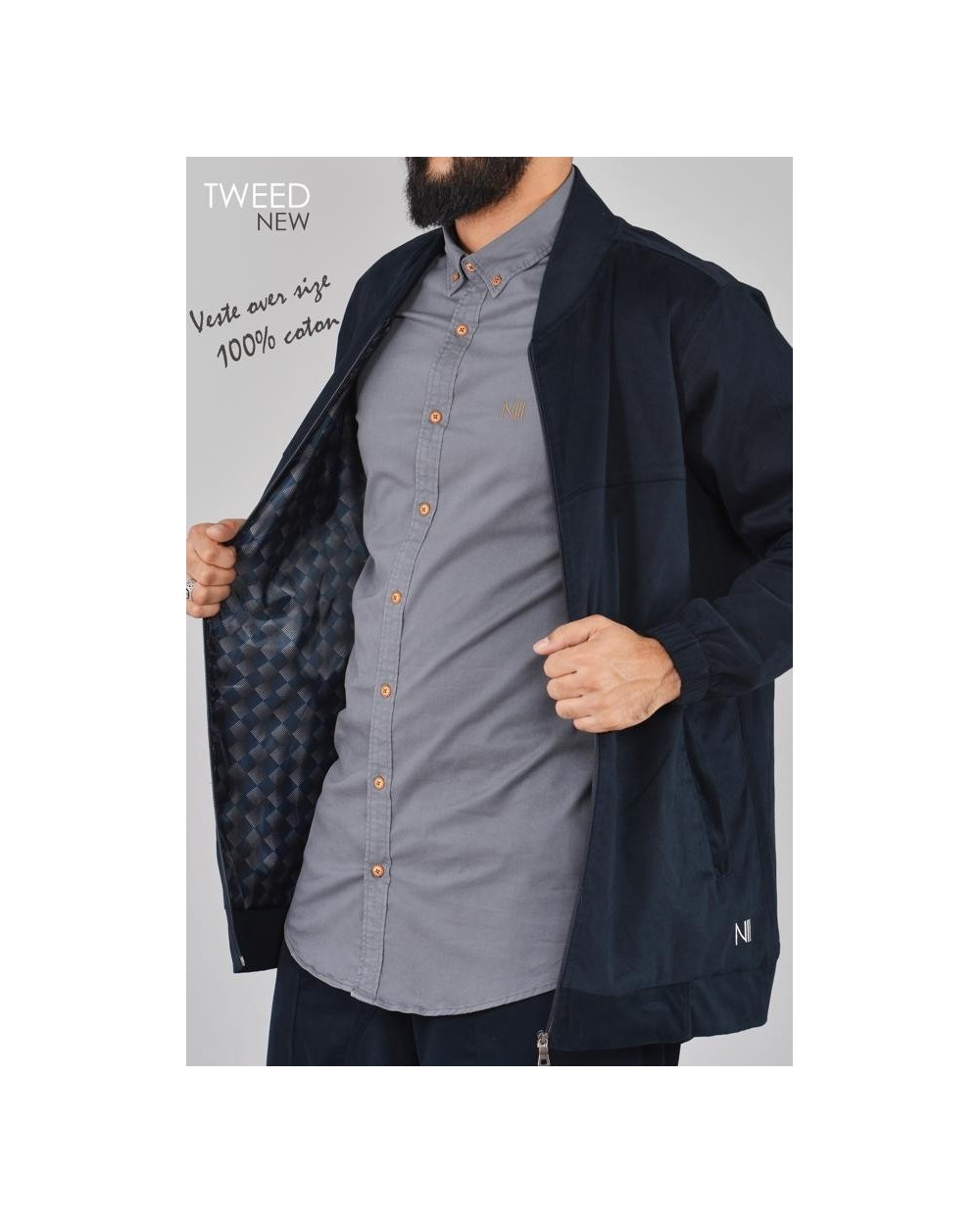 Veste zipée TWEED NA'IM