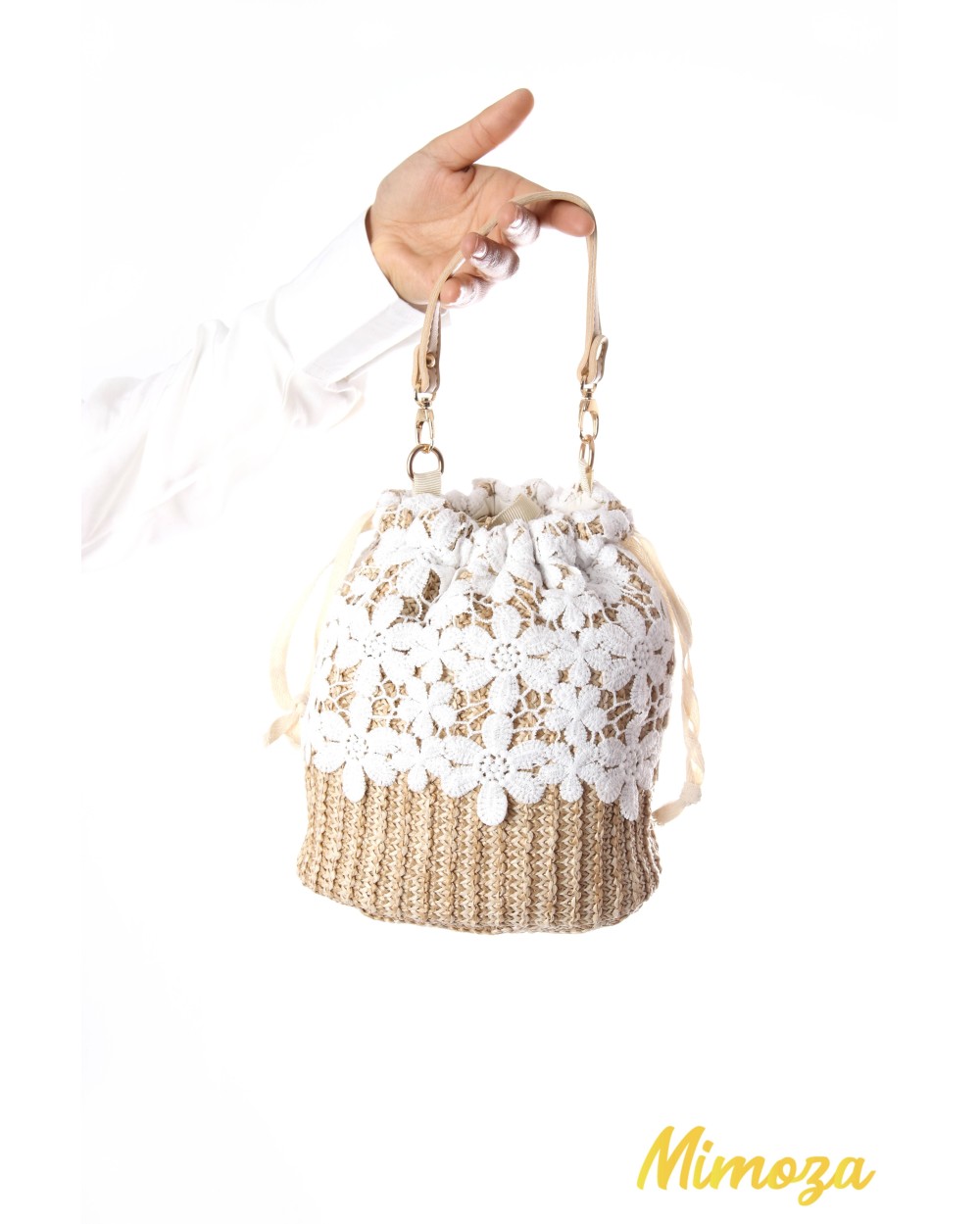 Wicker lace purse