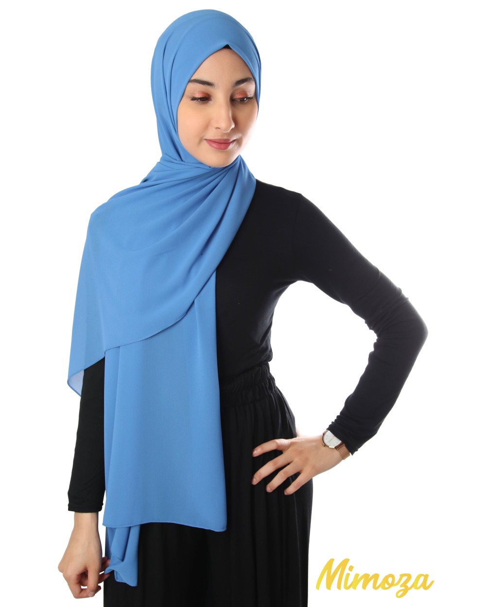 Hijab mousseline rectangle Nissa 175
