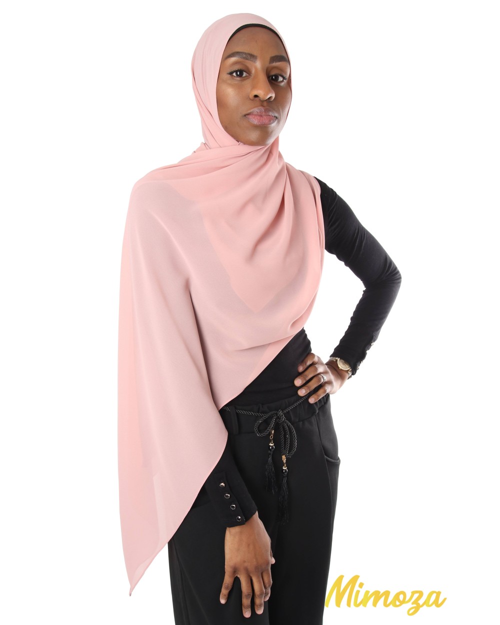 Hijab mousseline rectangle Nissa 175