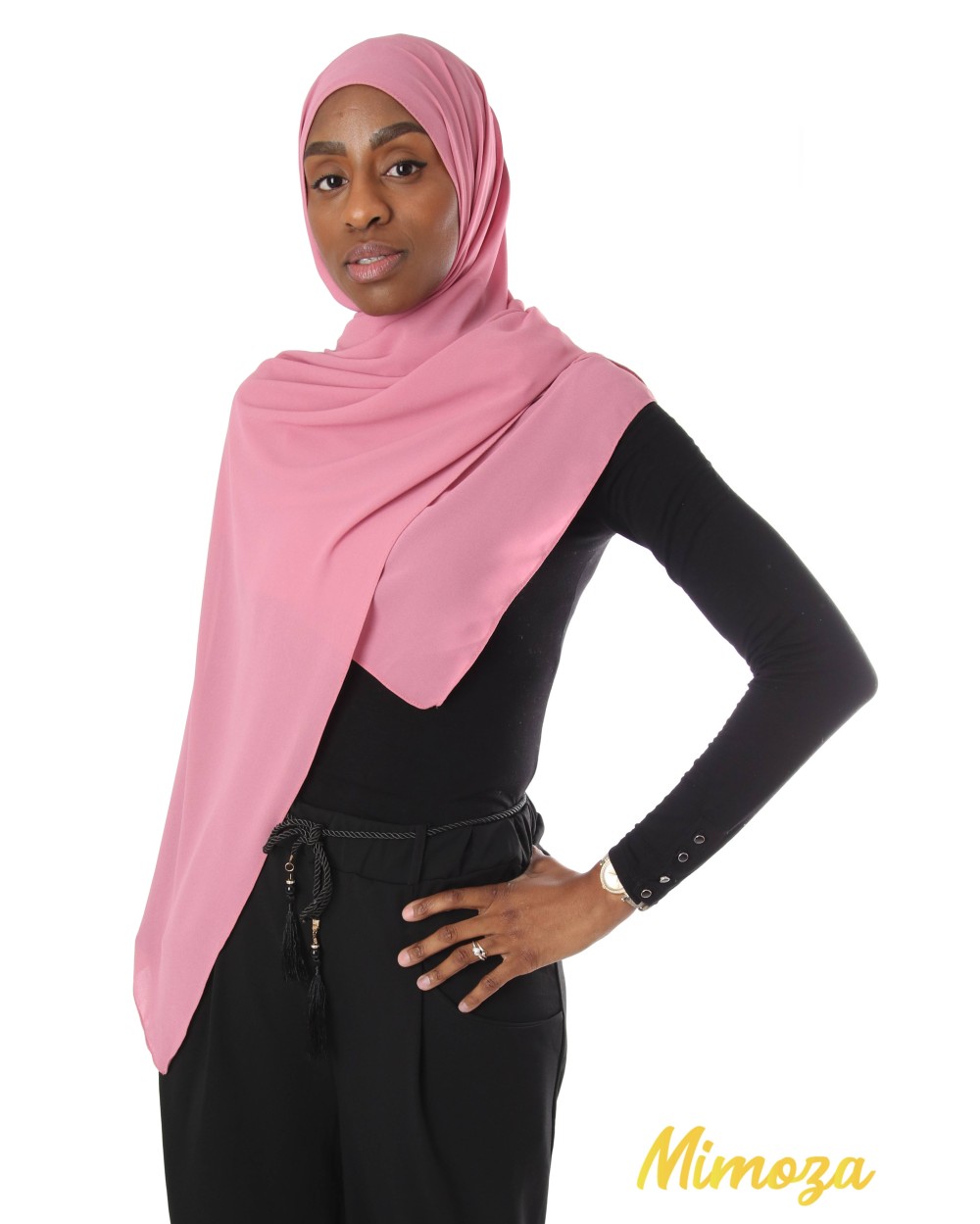 Hijab mousseline rectangle Nissa 175