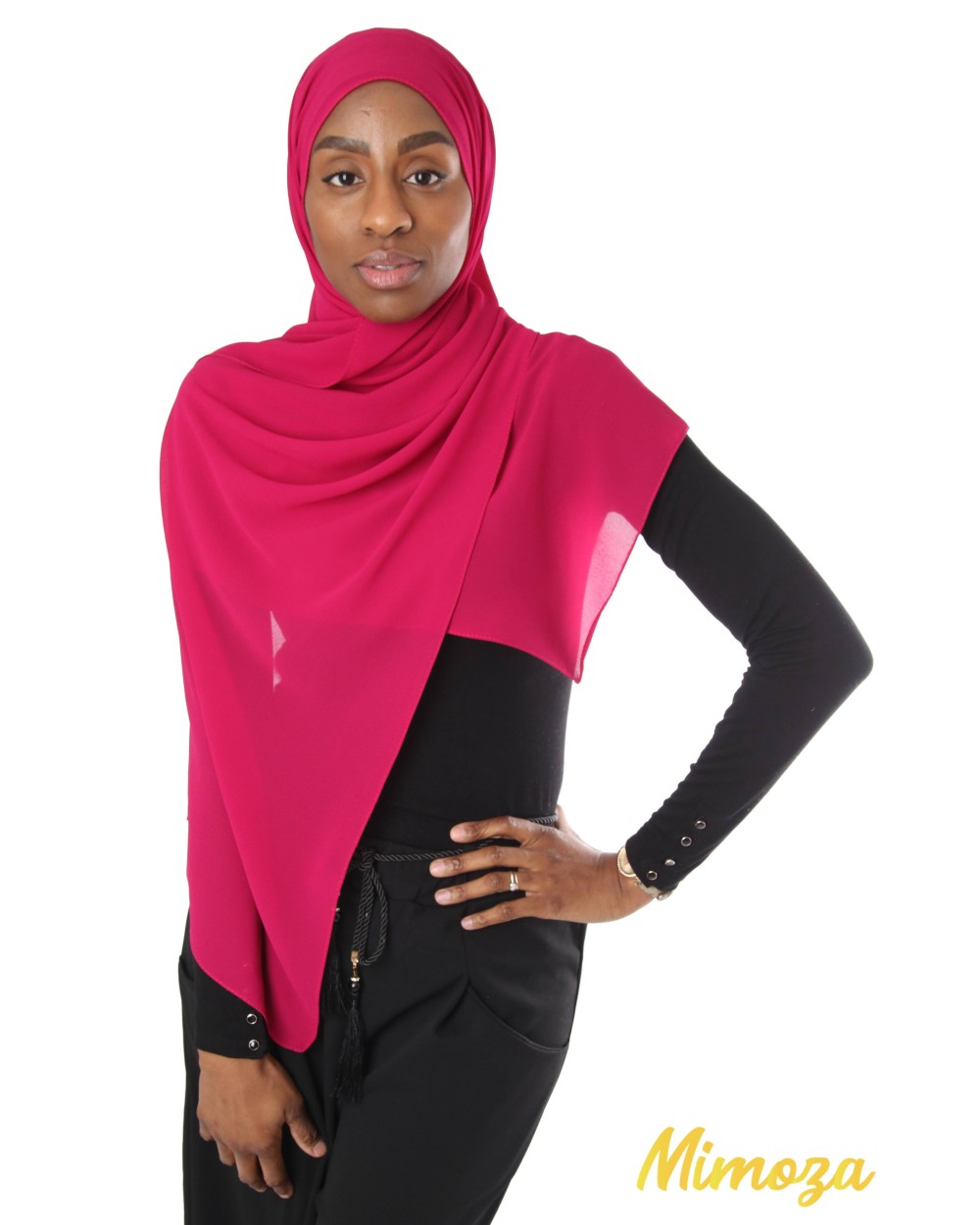 Hijab mousseline rectangle Nissa 175