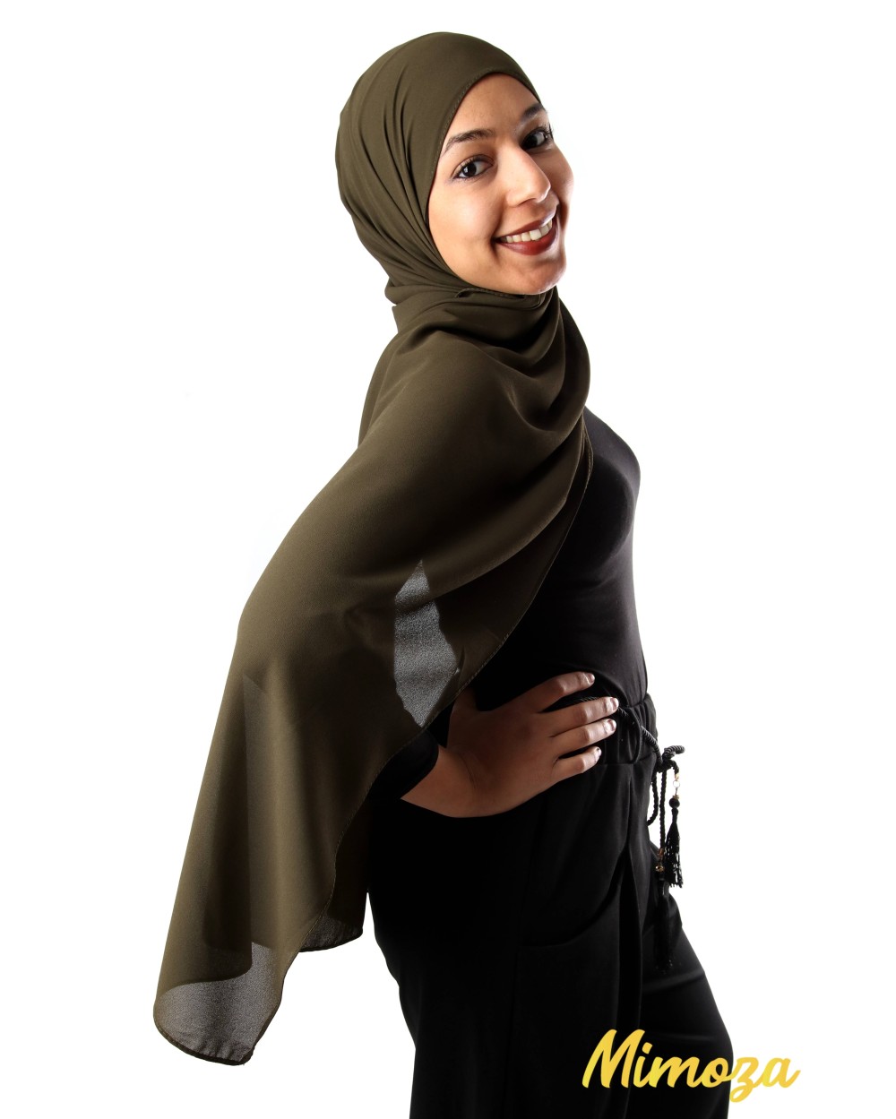 Hijab mousseline rectangle Nissa 175