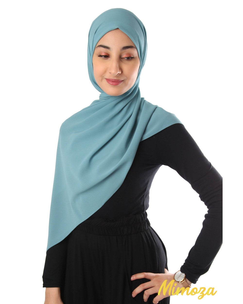Hijab mousseline rectangle Nissa 175