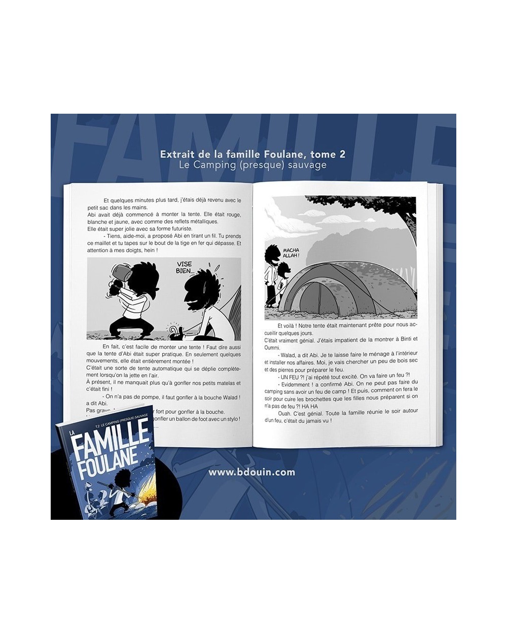 LA FAMILLE FOULANE (TOME 2) - CAMPING (PRESQUE) SAUVAGE - BDOUIN