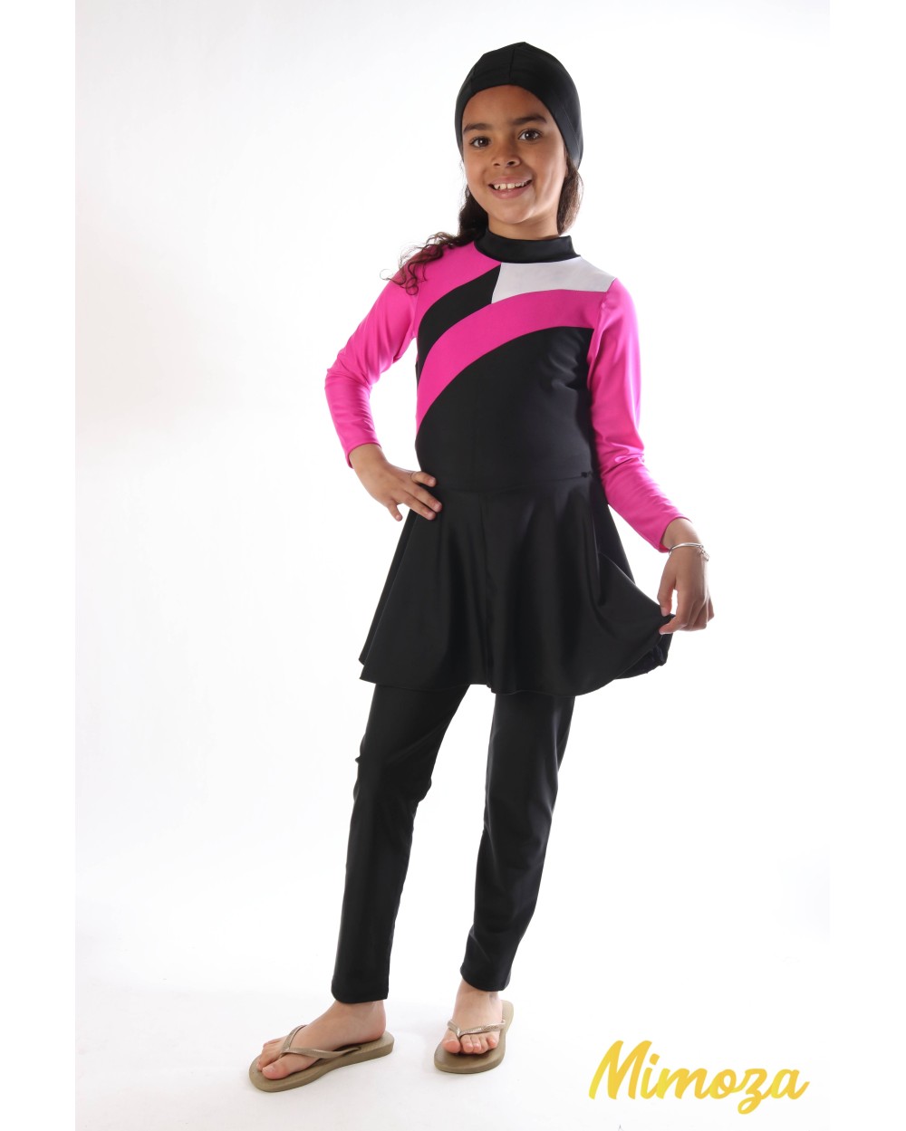 Combinaison burkini IANA avec jupe intégrée + bonnet