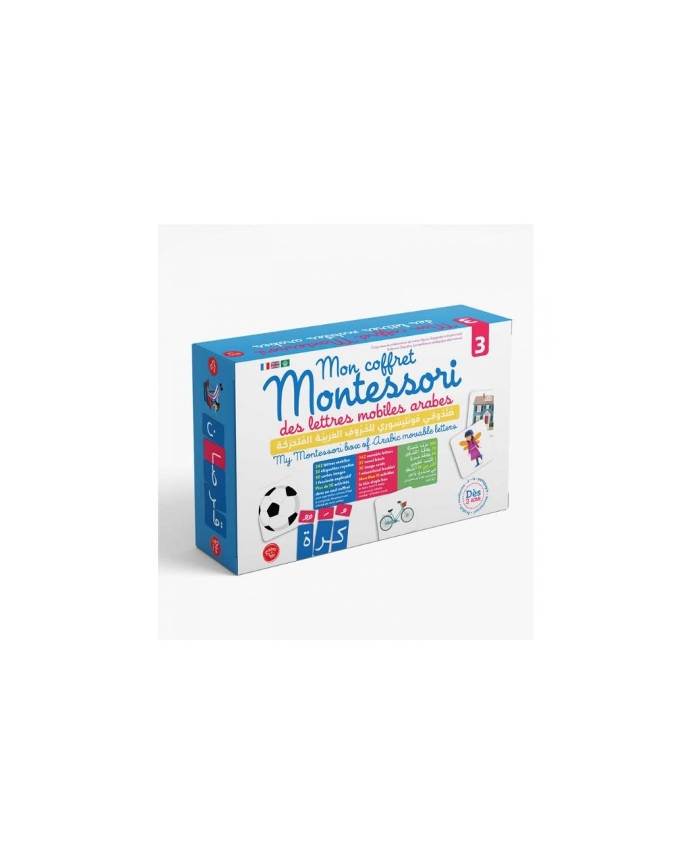 Mon coffret montessori des Lettres Mobiles Arabes 3 - Graine de Foi - Dès 3 ans