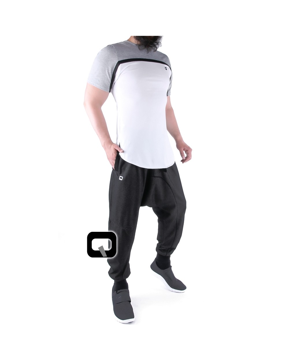 Tee shirt Qaba'il manches courtes bandes relief