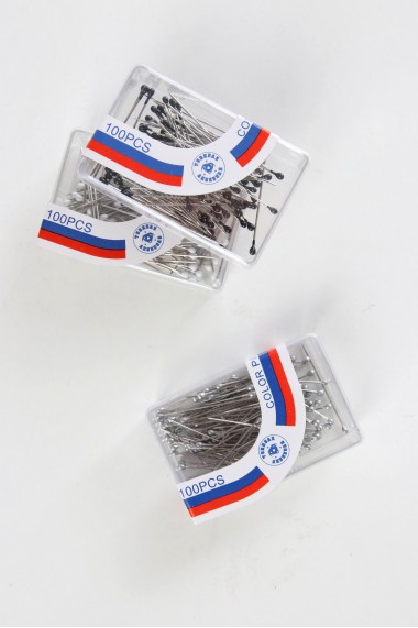 Boite d'aiguilles à petite tête 100 pièces