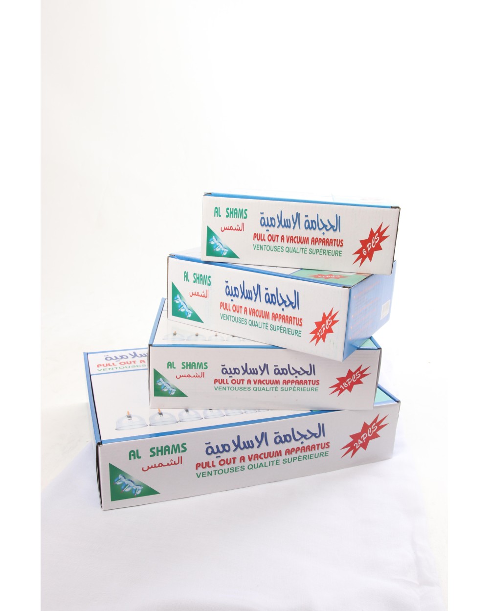 Kit hijama 24 ventouses plastiques et pistolet