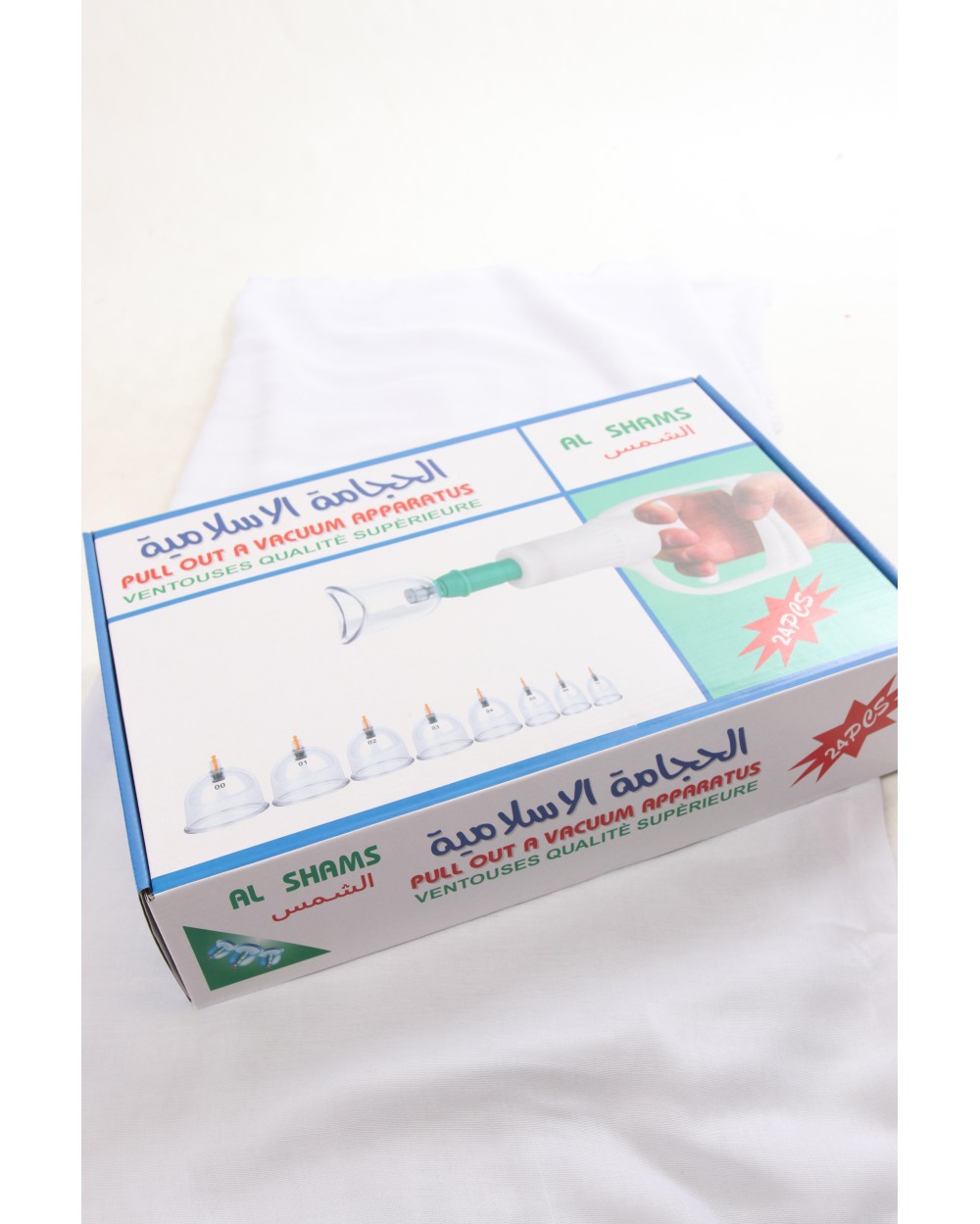 Hijama kit 24 plastic suction cups and gun