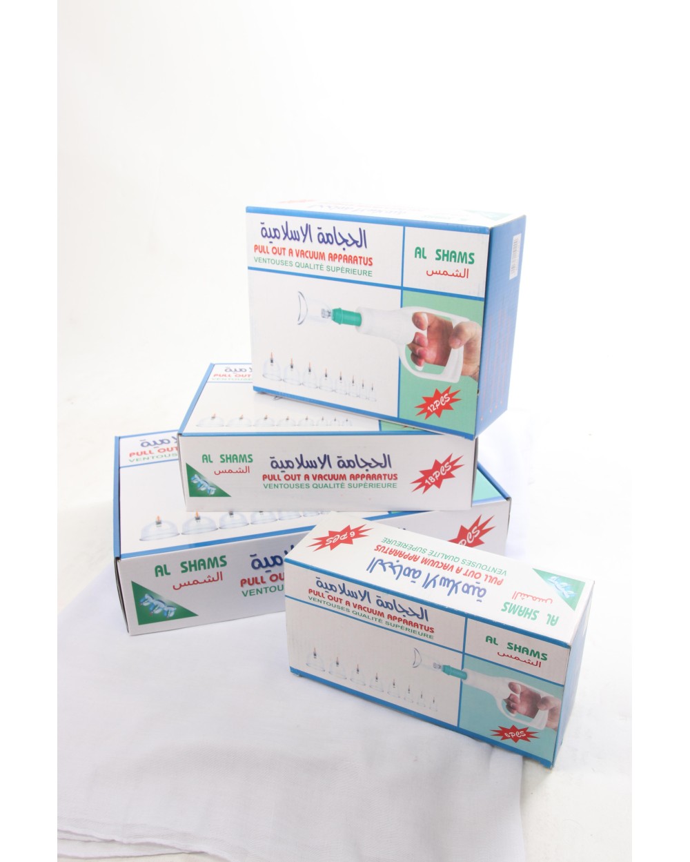 Hijama kit 6 plastic suction cups and gun