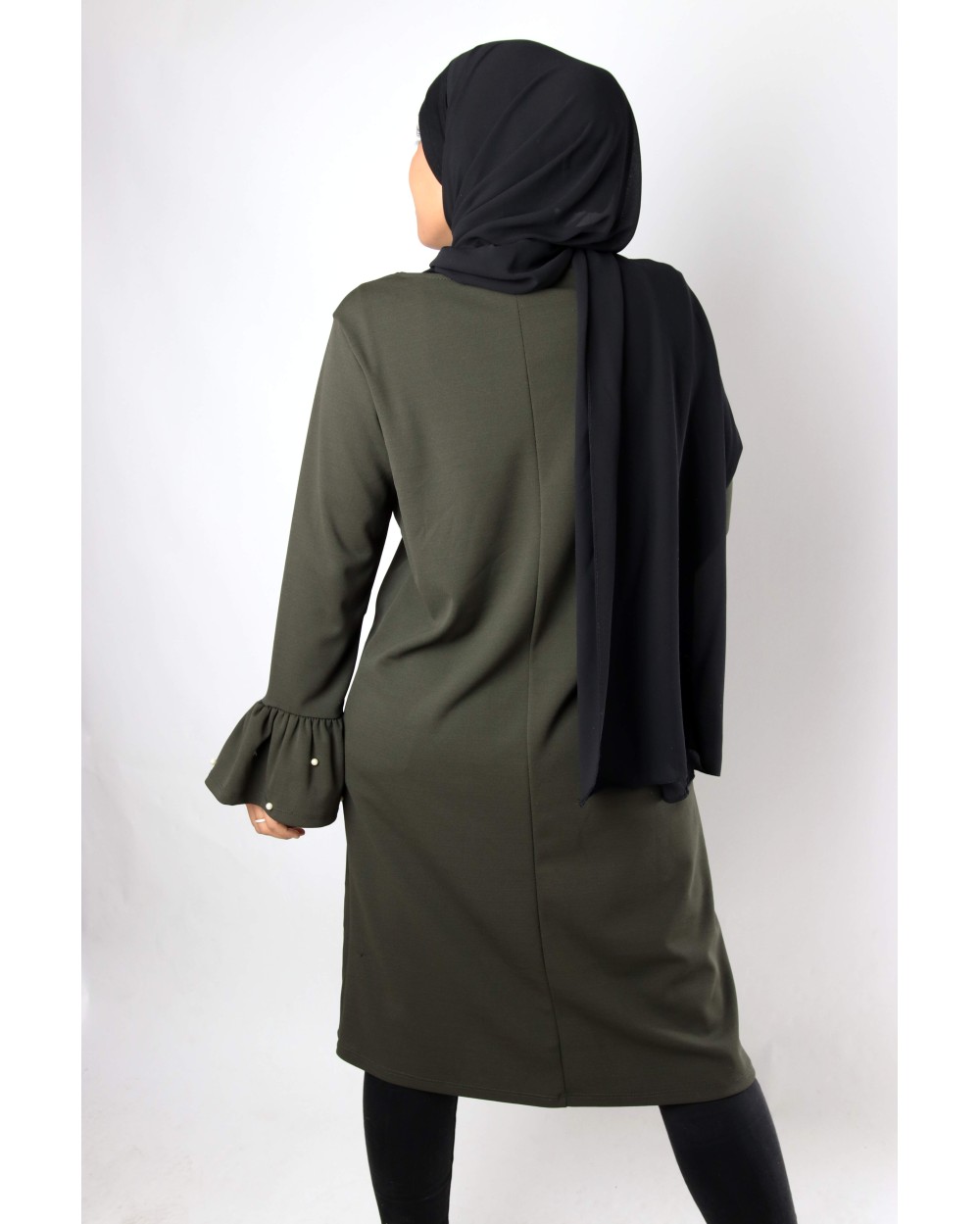 Tunique Stya manches volant perlé