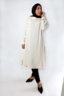 Tunic long collar claudine beaded
