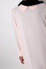 Tunic long collar claudine beaded