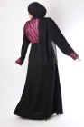 Abaya with lace bustier Nida