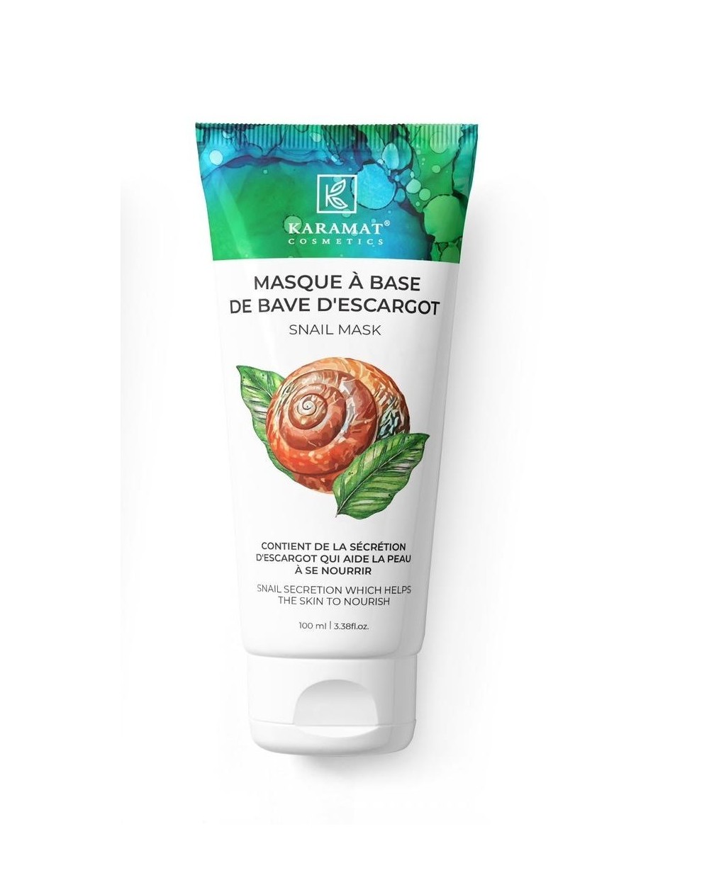 Mask that contains snail secretion to help nourish the skin