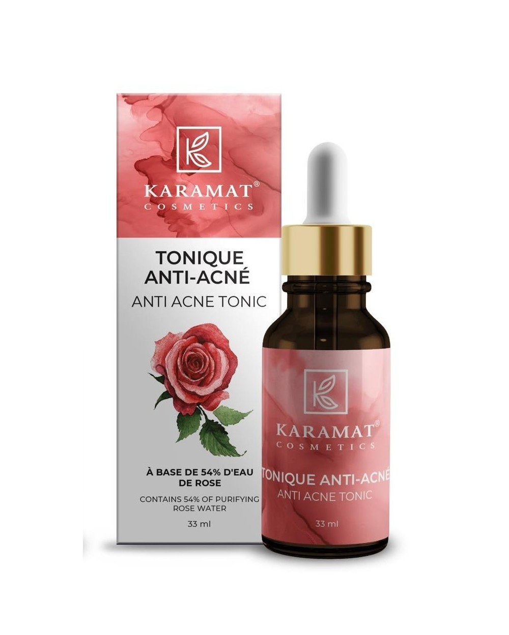 Tonique Anti Acné eau de rose Karamat