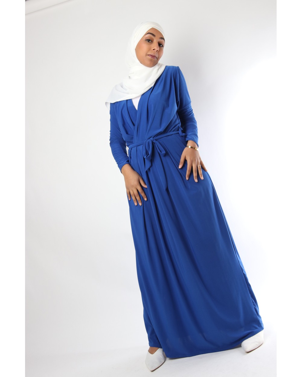 Robe longue Cache-coeur