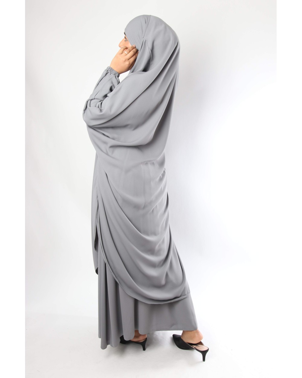 Jilbab papillon / Jupe évasée El Bassira Caviary