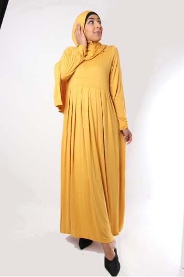 Hawa Dress integrated shawl