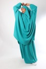 Half jilbab with skirt Microfiber Royal