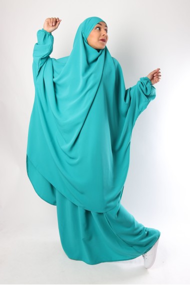 Half jilbab with skirt...