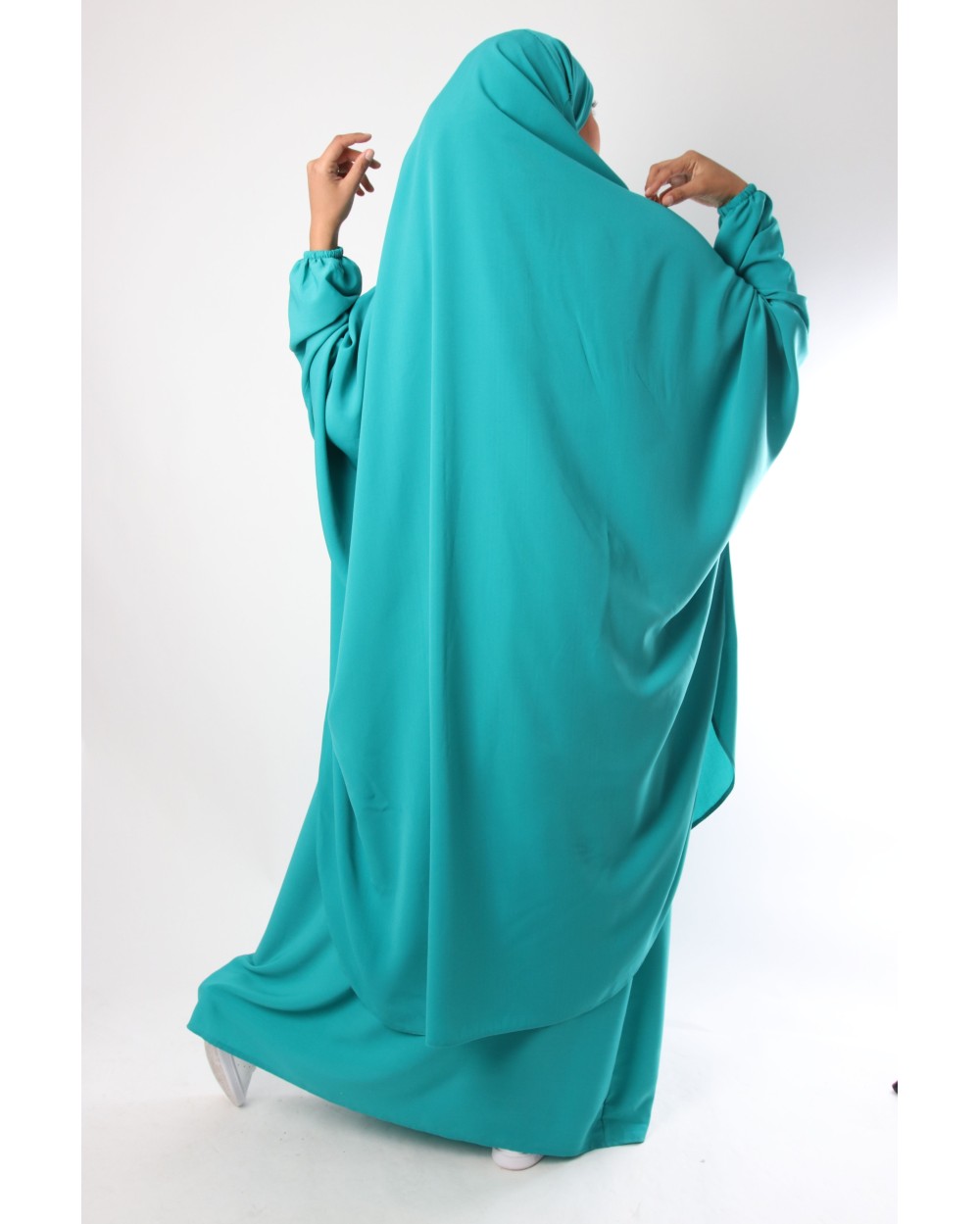 Half jilbab with skirt Microfiber Royal