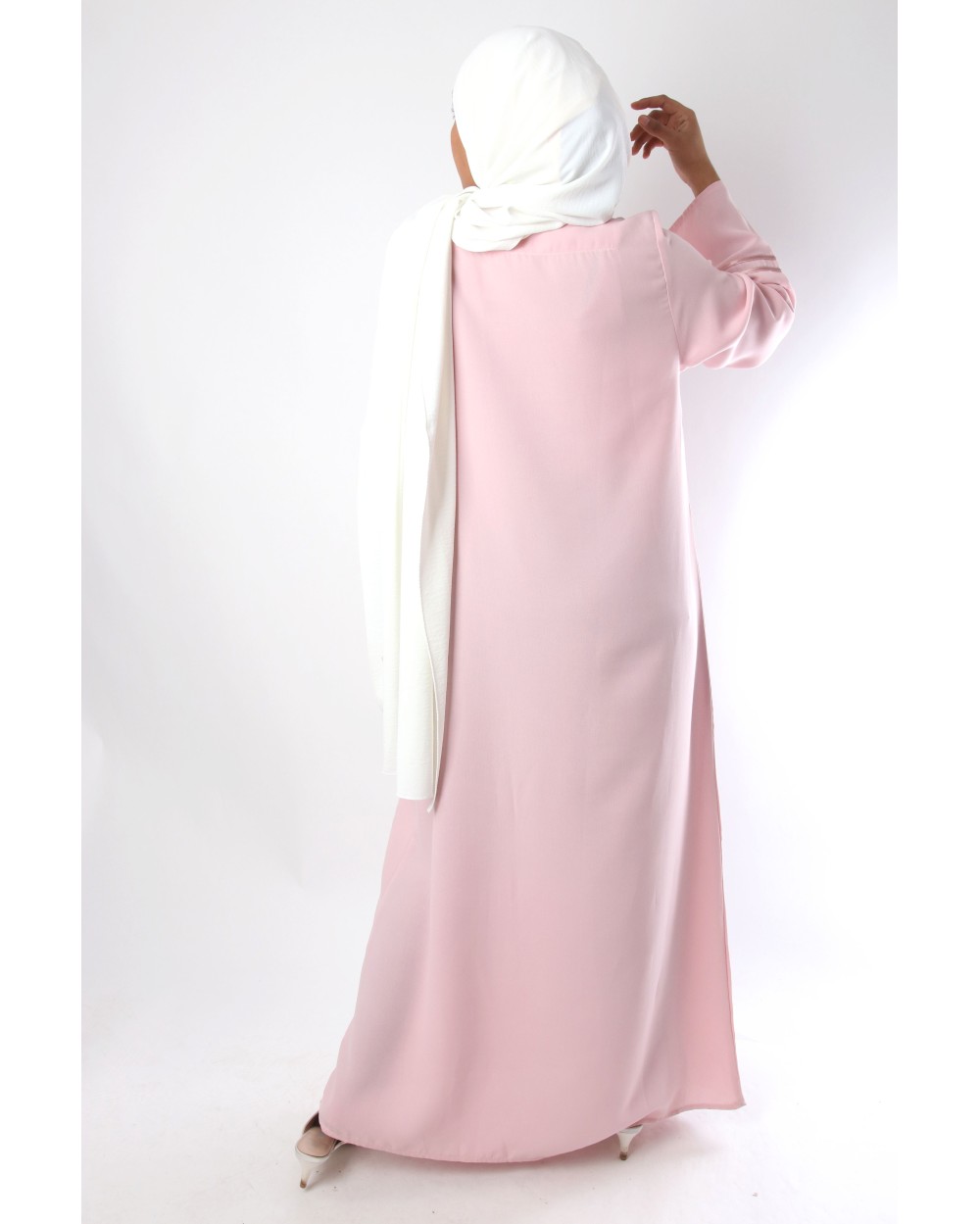 Abaya Wrap - satin finish El Bassira Crêpe semi-épaisse