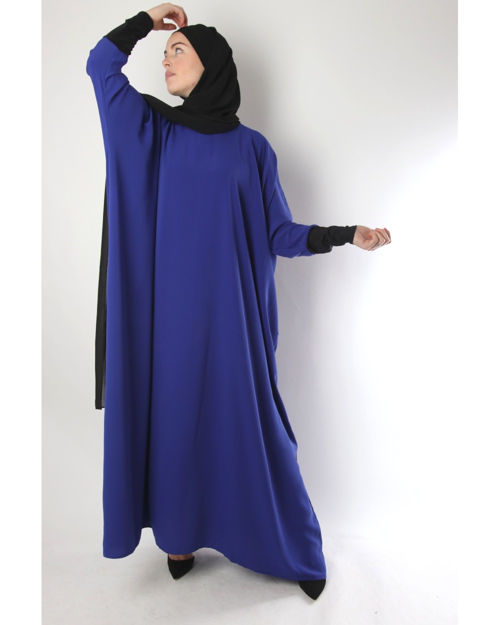 Butterfly abaya with lycra sleeves