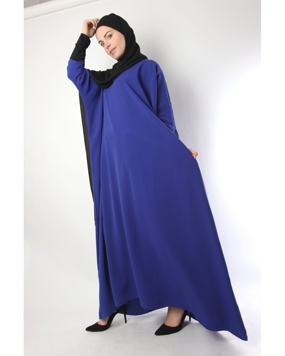 Butterfly abaya with lycra sleeves